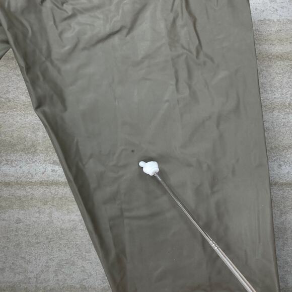 Vintage 90s Military Waders Mens L Green 100% Polyvinyl Chloride Waterproof - Picture 6 of 8